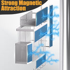 Magnetic Spice Rack for Refrigerator, 7 Pack 100% Metal Strong Magnet Shelf - Image 3