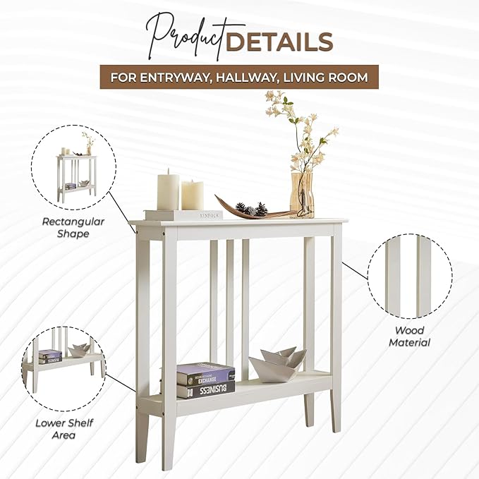 Kings Brand Furniture Narrow Console Table - Image 2