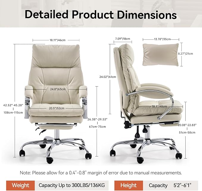 LEAGOO Massage Heated Office Chairs - Image 3