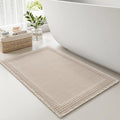 RESARE Waffle Bath Mat for Bathroom Non Slip Bathroom Rugs 18x30 Pale Beige | by Resare