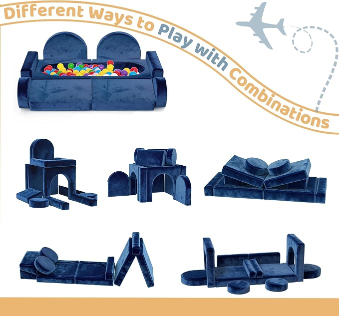 12pcs Modular Kids Play Couch - Image 5