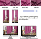 Simplebrand Ava Hot Pink Short 36 Inches Blackout Curtain 2 Panels Set - Image 7