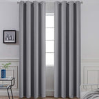 Yakamok Grey Room Darkening Curtains 52x90 inch Gray Grommet-Living Room | 2 by Yakamok