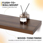 Acovy 16 Inch Floating Shelves, 9.3" Deep Floating Shelf Wall Mounted, Rustic - Image 5