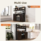 4ever2buy Farmhouse Coffee Bar Cabinet - Image 7
