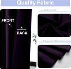 Simplebrand Ava BlackBerry Short 36 Inches Blackout Curtain 2 Panels Set - Image 3