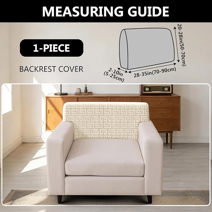 UNBBRRL Stretch Couch Backrest Cushion Cover - Image 2