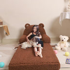 MOMCAYWEX Kids Sofa, Sherpa Couch - Image 6