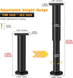 Wlrrcwdttc 2 Pcs Adjustable Height Bed Support Legs - Image 2