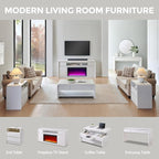 Modern Fireplace TV Stand with 36" LED Electric Fireplace - Image 8