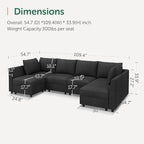 HONBAY Modular Sectional Sofa Couch - Image 2