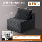 30" Cloud Sectional Couch Single Seat - Image 2