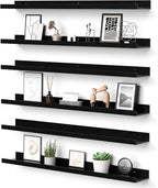 upsimples Floating Shelves for Wall, 35.5 Inch Shelves for Decor Storage Set of by upsimples