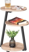 BEWISHOME Round End Table Side Table by BEWISHOME