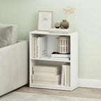 Furinno Gruen Book Shelf, 2-Tier Small Bookshelf, Bookcase - Image 4