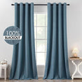 MIULEE 100% Blackout Linen Curtains by MIULEE