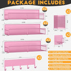 Magnetic Spice Rack for Refrigerator, 10 Pack Metal Magnetic Shelf, Moveable - Image 2