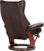 Benchmaster Morgan Java Swivel Faux Leather Recliner Chair - Image 9