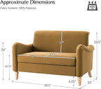 EcoHarbor Living 50.5" Mid-Century Modern Couch, Upholstered Sofa - Image 2