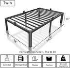 ROIL 14 inch Twin Bed Frames - Image 3