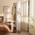 WoodsWhisper Full Length Mirror Coat Rack Solid Wood Floor Mirror 66"x12" Full by Unknown