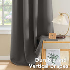 H.VERSAILTEX Blackout Curtains for Bedroom Thermal Insulated Room Darkening - Image 8