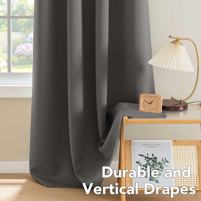 H.VERSAILTEX Blackout Grey Curtains - Image 8