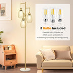 Dimmable Floor Lamp, 3x800LM LED Bulbs Included, Farmhouse Industrial Floor - Image 4