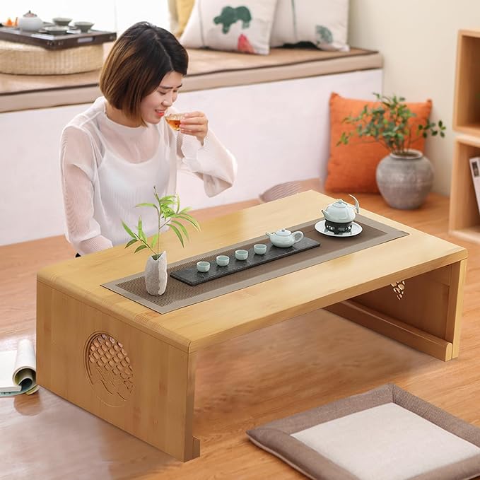 Folding Coffee Table Foldable Japanese Floor Table Low Table - Image 6