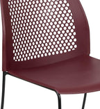 Flash Furniture HERCULES Series 661 lb. Capacity Burgundy Stack Chair - Image 6