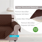 U-NICE HOME Reversible Oversized 28''Chair Covers, Pet Friendly, Elastic Straps - Image 5