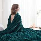 NEWCOSPLAY Fleece Ribbed Cozy Twin Blanket - Image 7