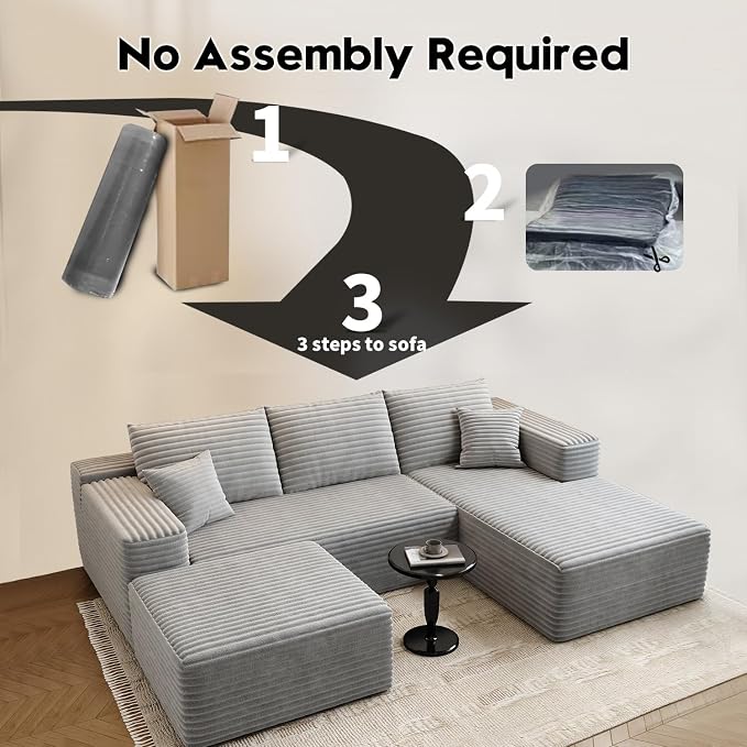 107.5" Cloud Modular Sectional Couch - Image 5