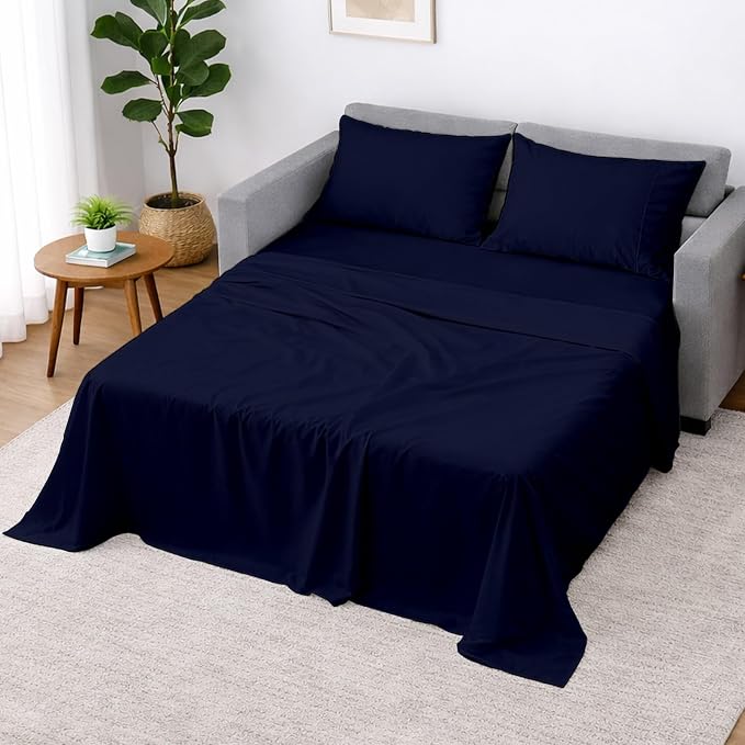 Cottington Lane Sleeper Sofa Sheets Full Size, 4 Piece Premium Quality 100% by CottingtonLane