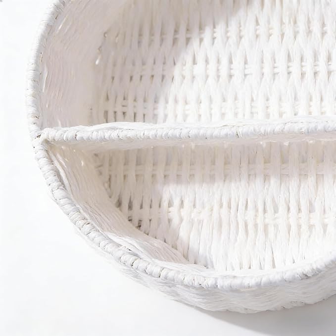 Panda Nursery Decor Wall Shelf, Handwoven Wicker Nursery Shelves - Image 8