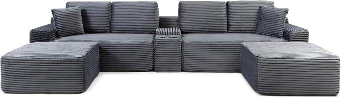 125" Oversized Sectional Couches - Image 8