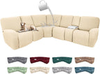 100% Waterproof Sectional Recliner Couch Covers by ROFASVCO