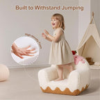 OUOZZZ Toddler Chair for Ages 1–6, Soft Sherpa Kids Sofa - Image 4
