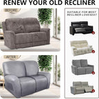 ANARACHON Loveseat Recliner Cover Leather Look Recliner Loveseat Covers - Image 6