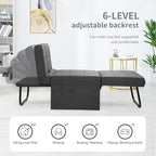 BIGSYY Sofa Bed, Dark Grey - Image 3