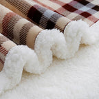 PU MEI Sherpa Fleece Throw Blanket 60" x 80" Reversible Plush Fluffy Large Big - Image 6