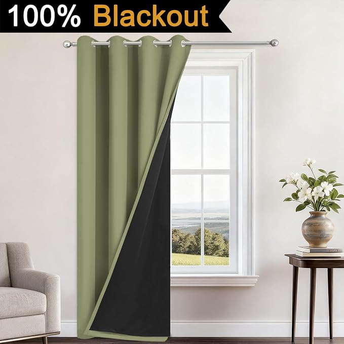 Yakamok Sage Blackout Curtains 96 Inches Long - Image 2