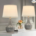 GyroVu 18" Table Lamp Set of 2, Ceramic Table Lamp Classic Beside Lamps by WelcomeGyroVu