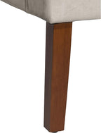 HomePop Swoop Arm Accent Chair, Velvet Grey - Image 10