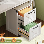 DEVAISE 2 Drawer File Cabinet - Image 4