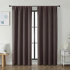 Simplebrand Ava Chocolate Blackout Curtains by Simplebrand