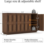 Brafab Buffet Cabinet, Wood Sideboard Cabinet - Image 2