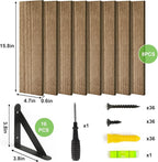 Fixwal Shelves for Room Wall, Width 4.75in Rustic Wood Wall Storage, Floating - Image 4