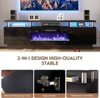 70" TV Stand for Living Room, Modern Entertainment Center & Media Console - Image 8