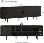 ONBRILL 70.8" TV Stand with Power Outlet - Image 2